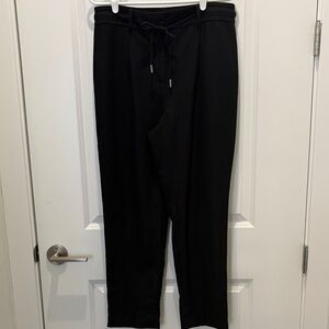 Talbots Black Drawstring Twill Pants